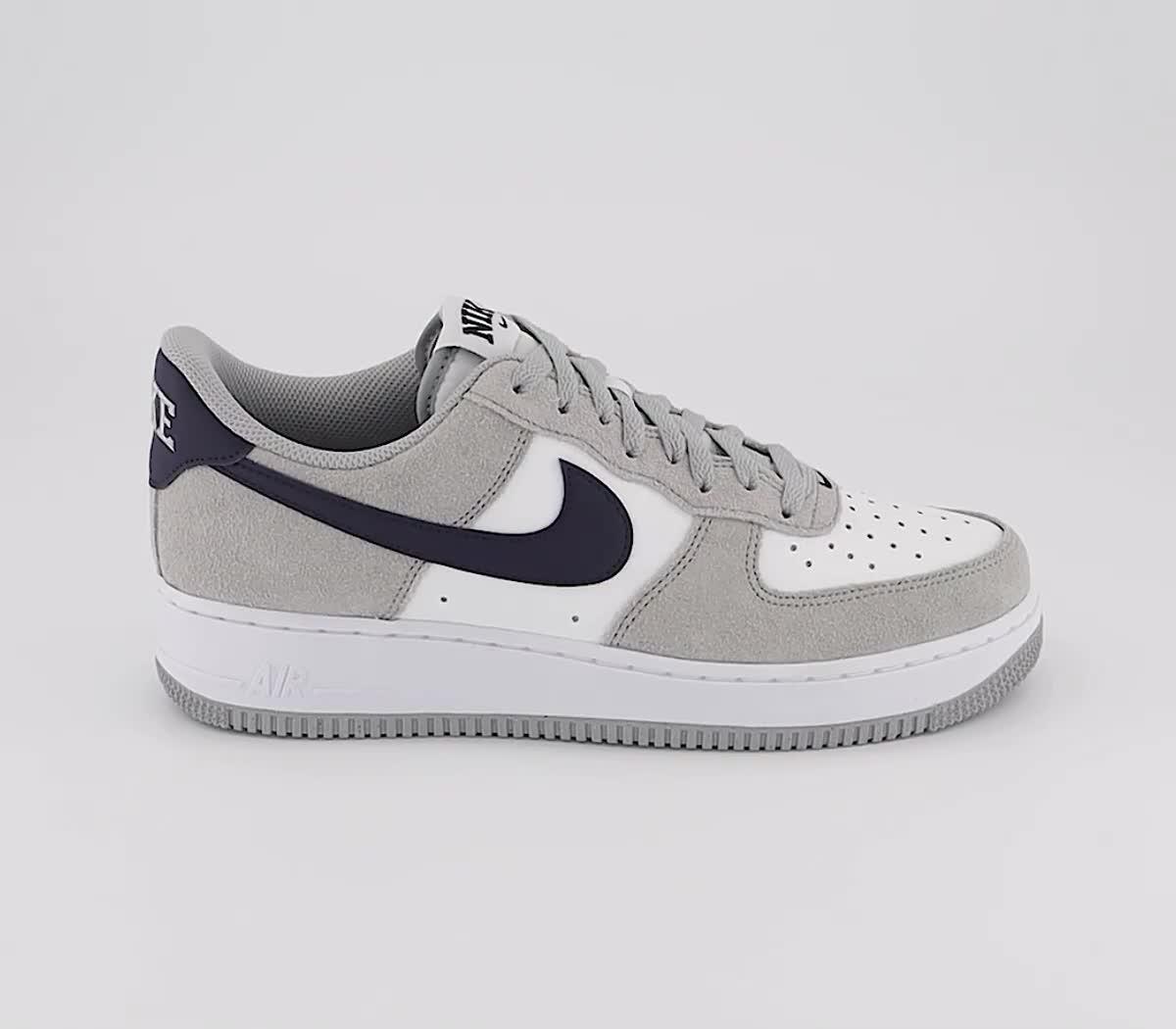 White and grey shop air force ones