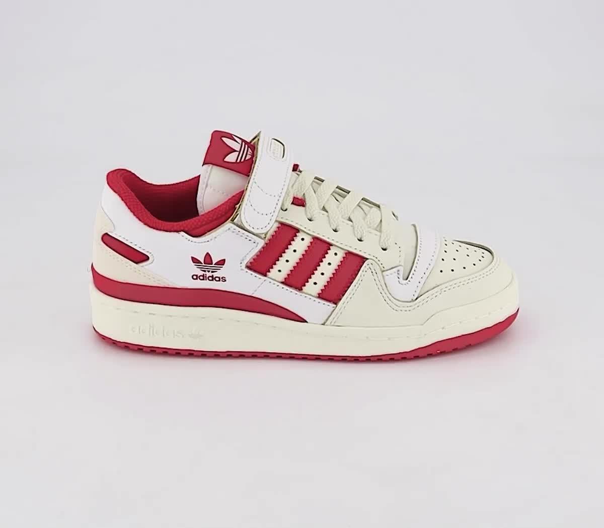 Womens red and white best sale adidas shoes