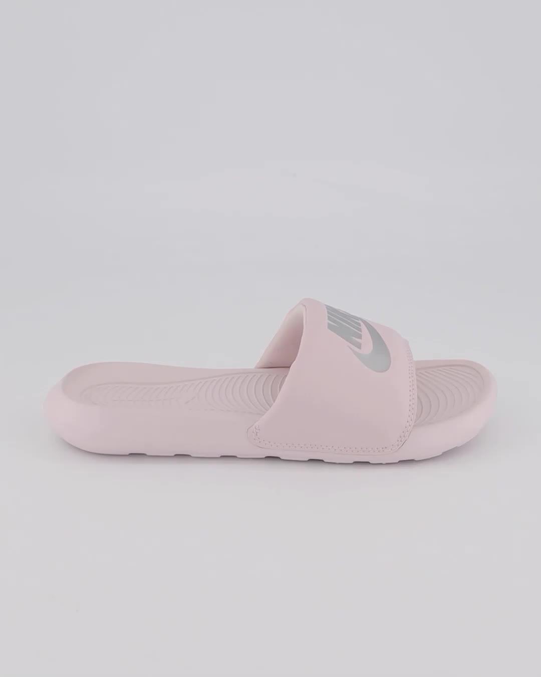 Nike Victori One Sliders Barely Rose Silver Barely Rose Women s Sliders