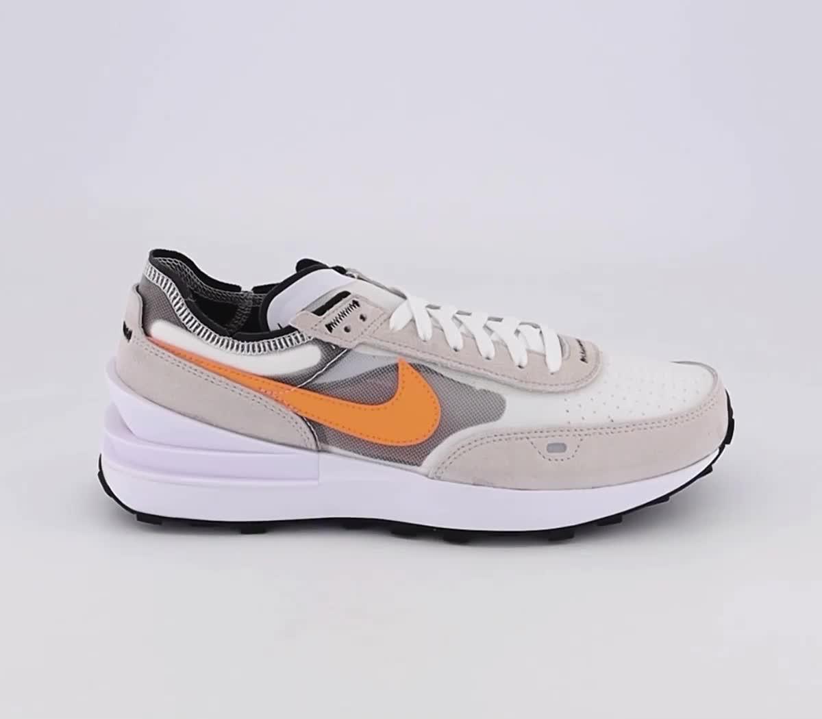 Nike Mens Waffle One Running Shoes White Orange Trail Lightweight Bone 10.5 Nike - W Waffle One Crater - VegNonVeg main image 3