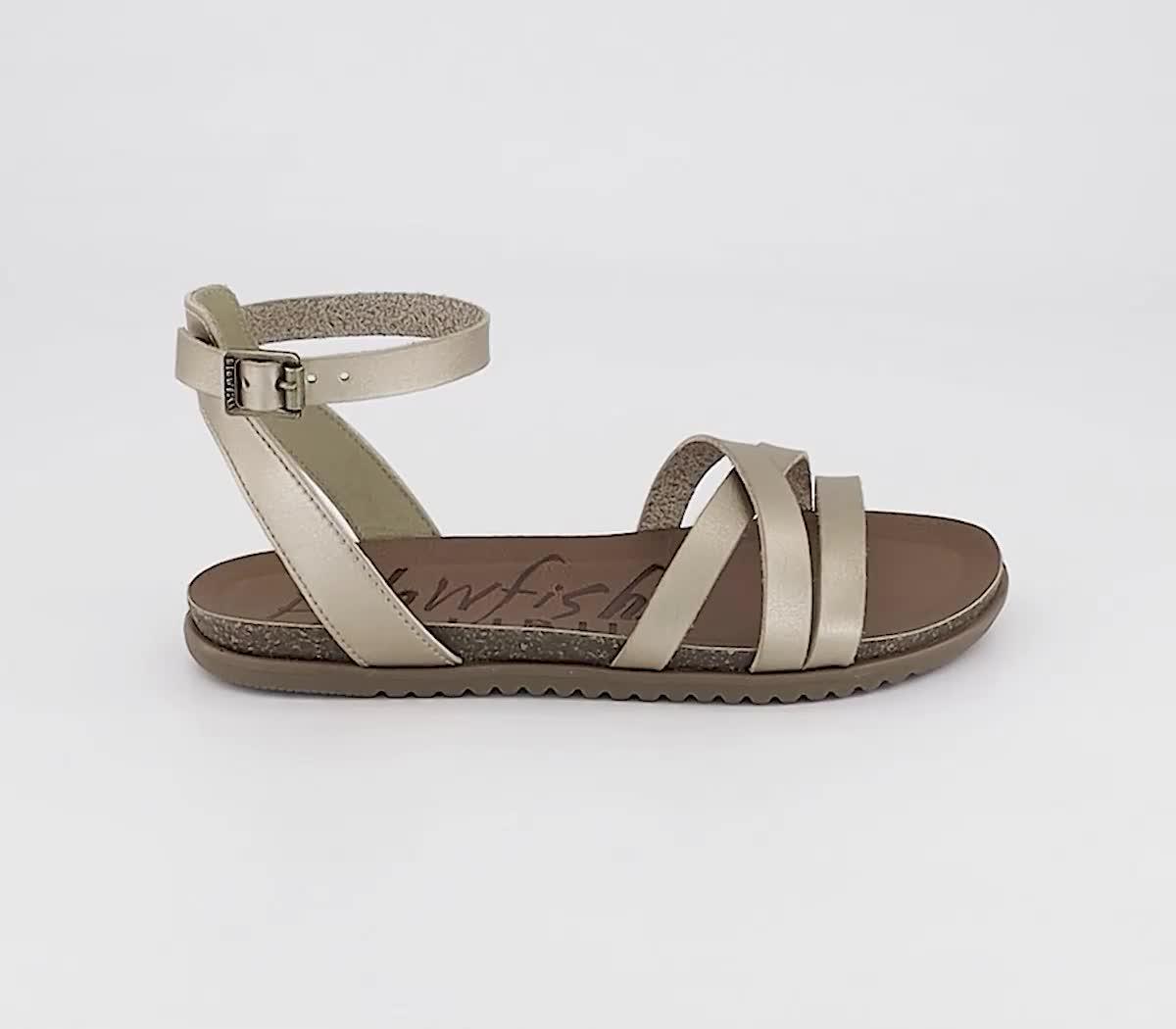 Rose gold cheap blowfish sandals