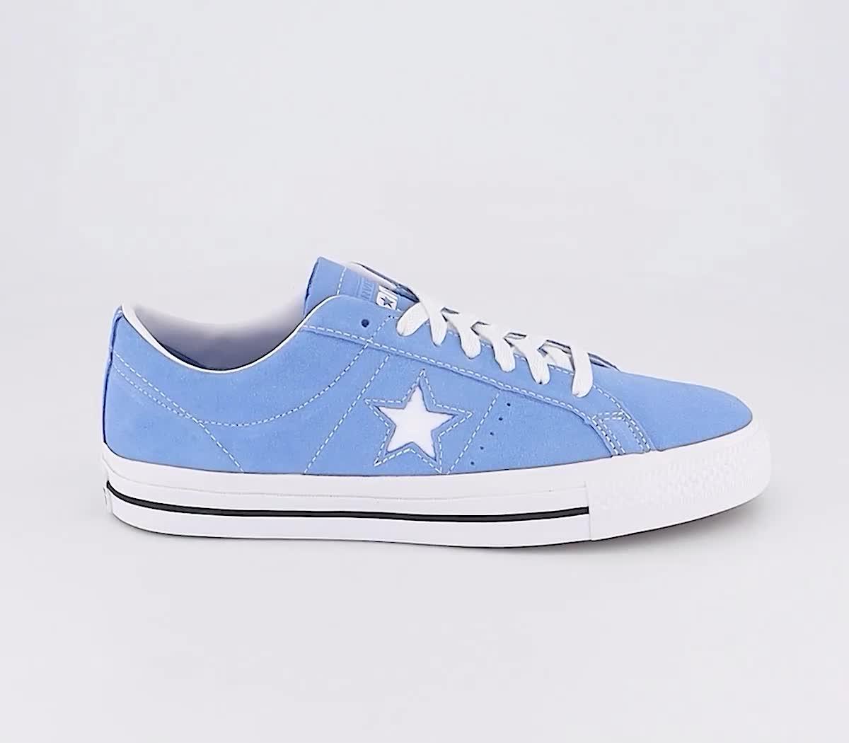 Light blue shop one star converse