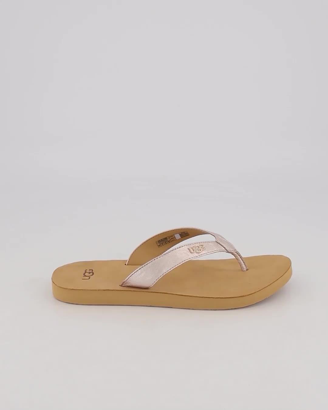 Ugg tawney rose gold best sale flip flops