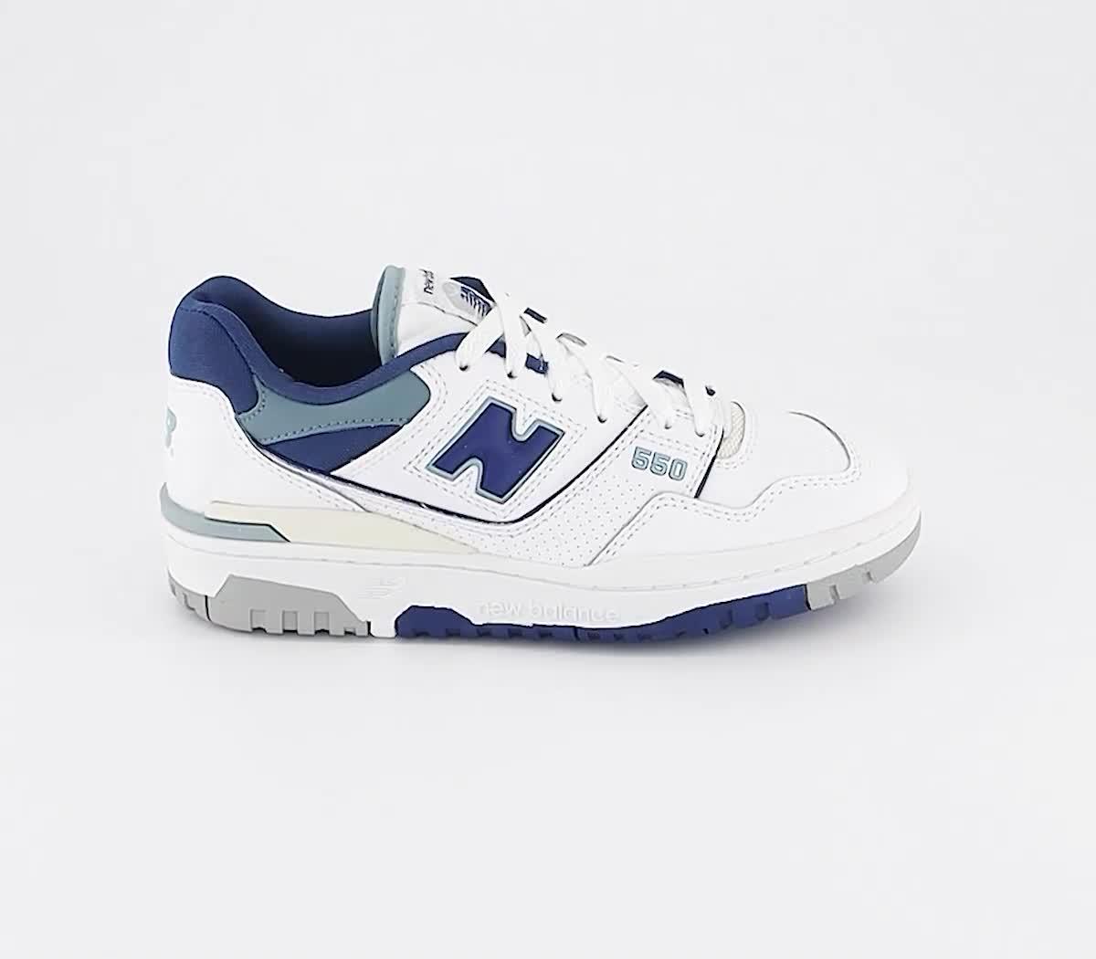 New Balance BB550 Trainers White Teal Grey - Unisex Sports