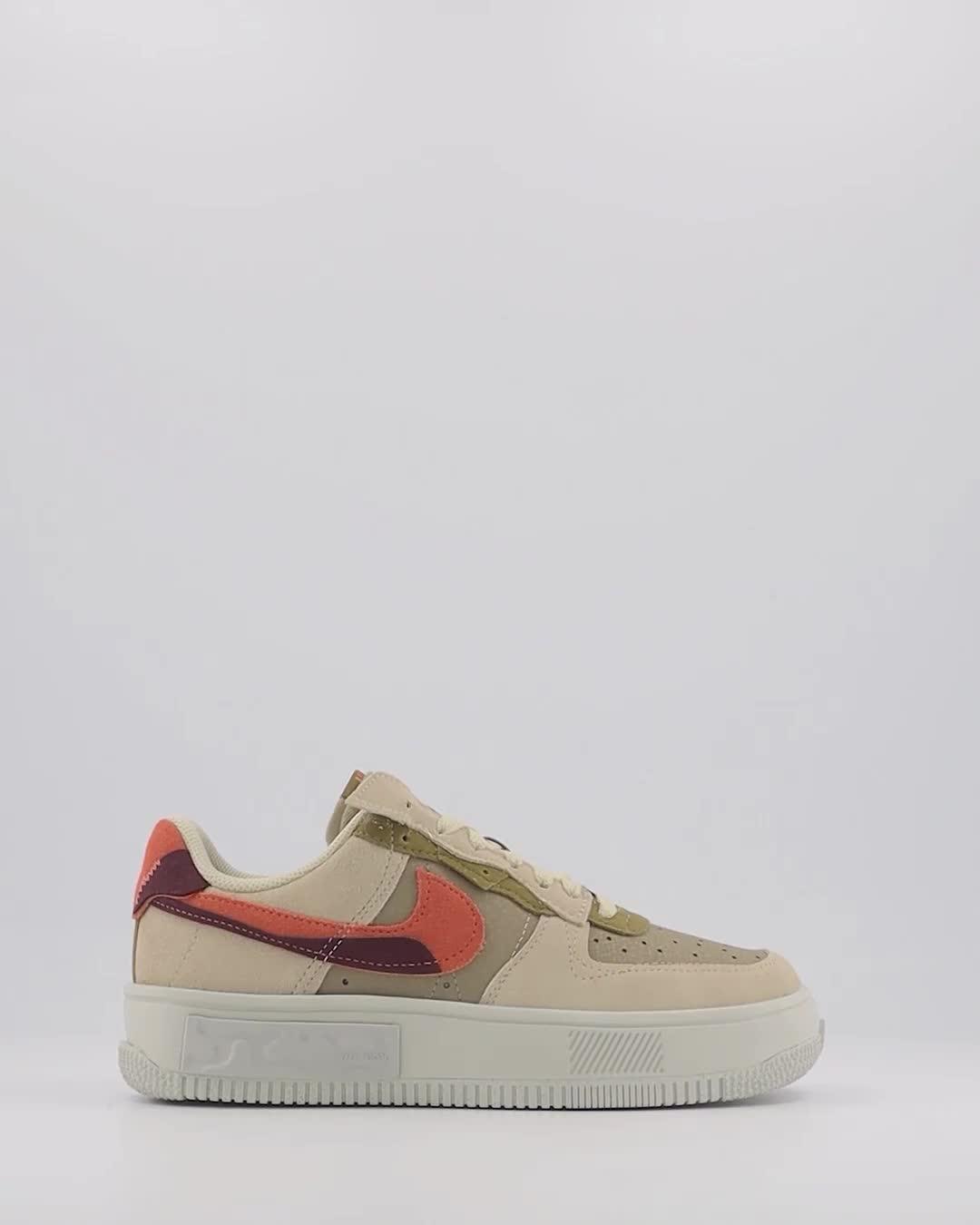 Nike Air Force 1 Fontanka Trainers Rattan Madder Root Burgundy Crush Khaki Women s Trainers