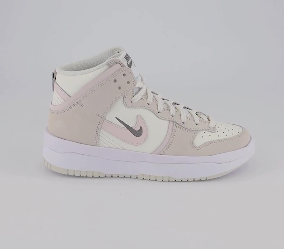 Nike Dunk High Up Trainers Sail Flat Pewter Phantom Light Soft Pink Women s Trainers