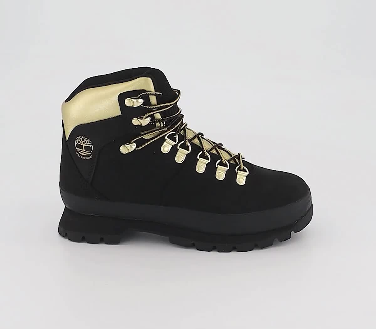 Black timbs with on sale gold