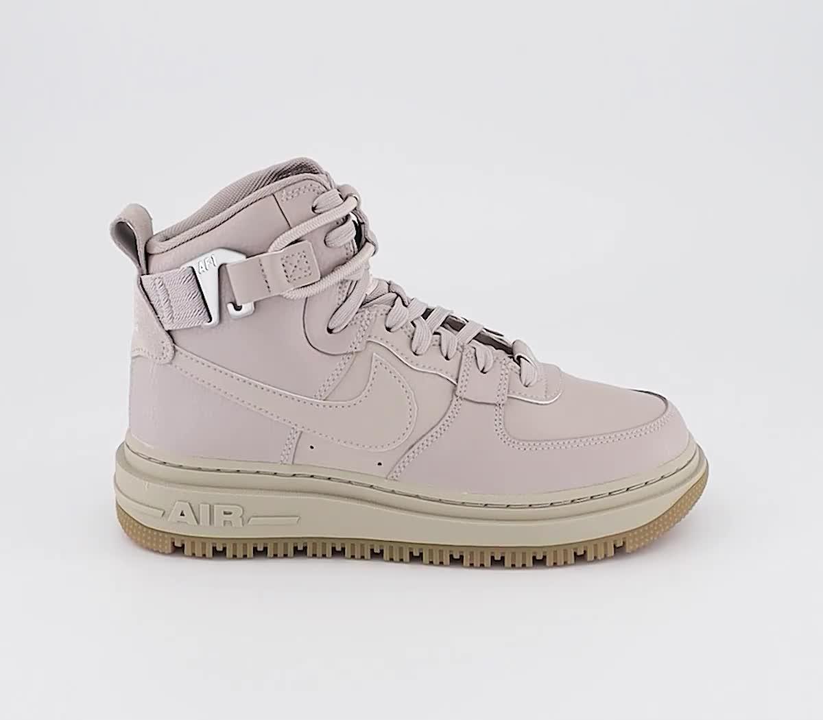 Nike Air Force 1 Utility Hi 2.0 Trainers Fossil Stone Pearl White