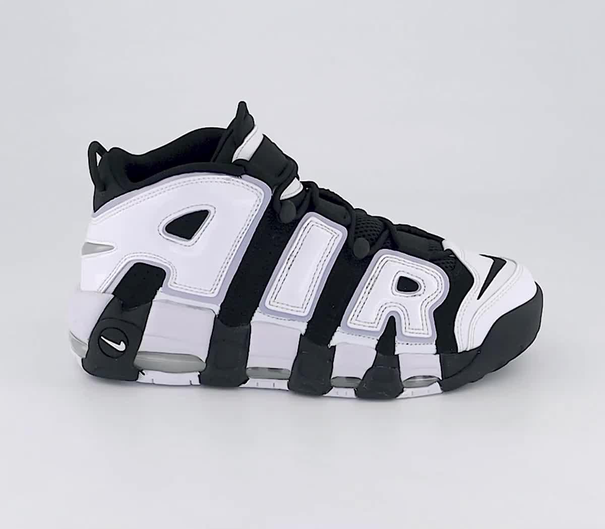 Air more uptempo outlet womens black and white