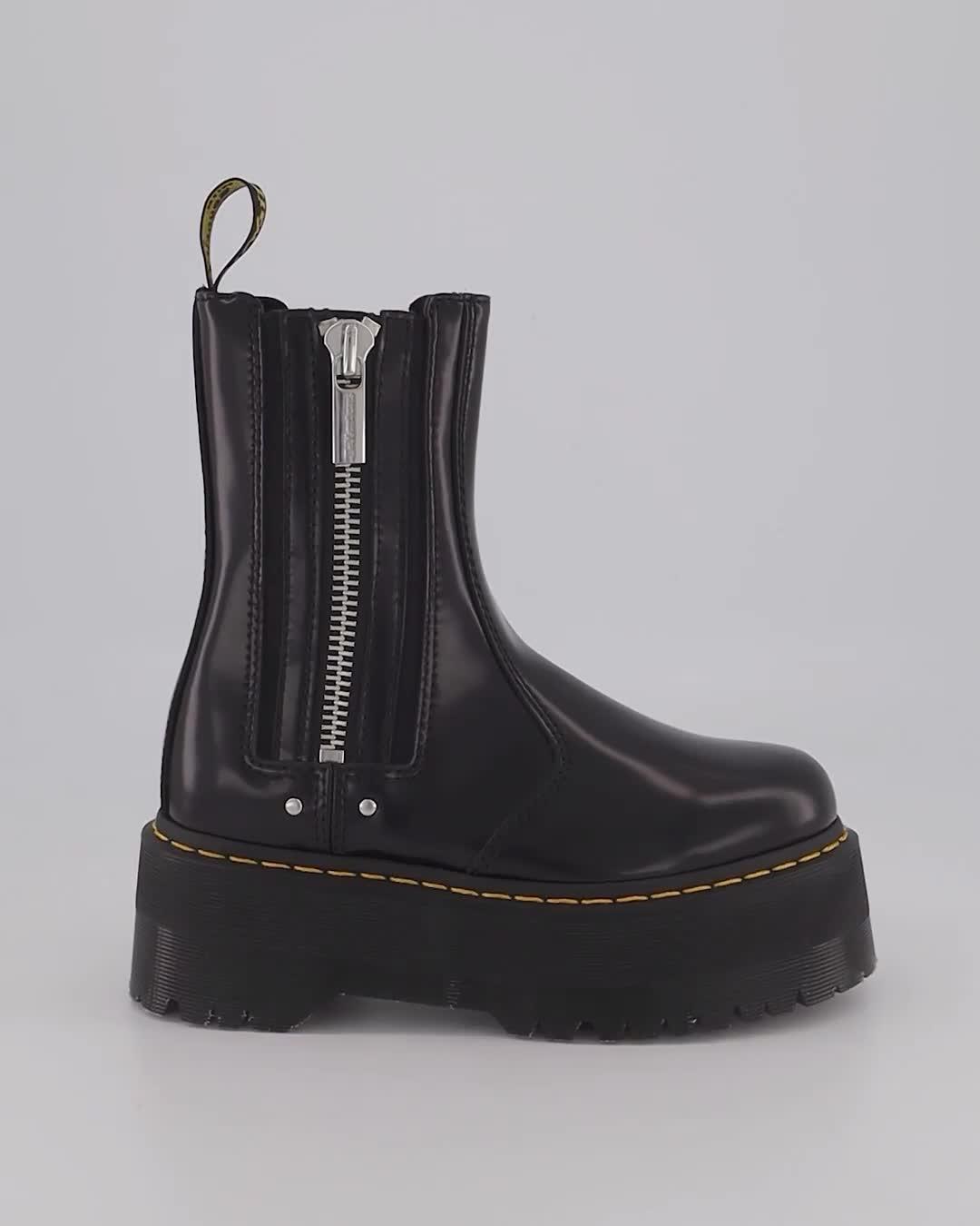 Dr. Martens 2976 Max Boots Black - Women's Ankle Boots