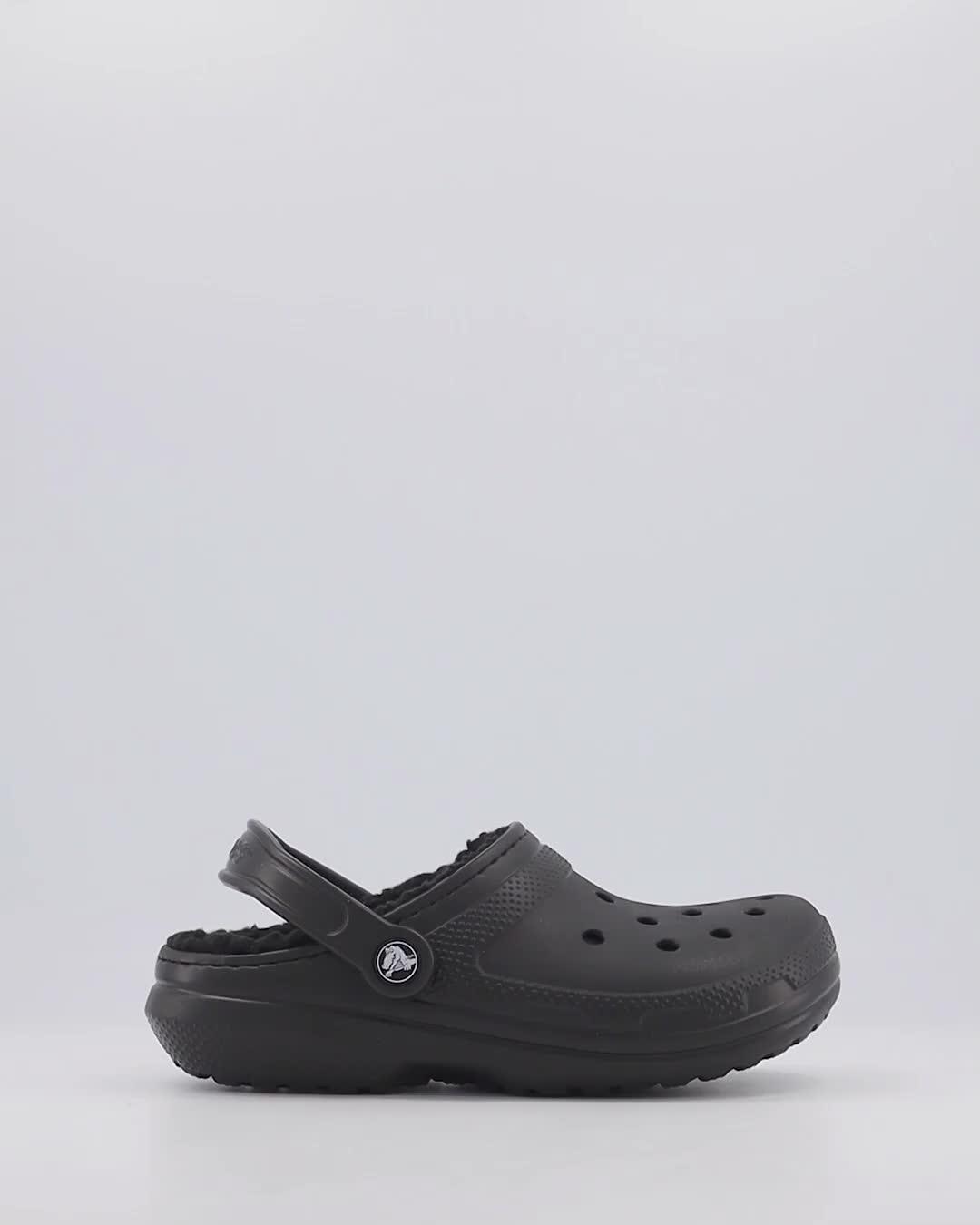 Fluffy best sale black crocs