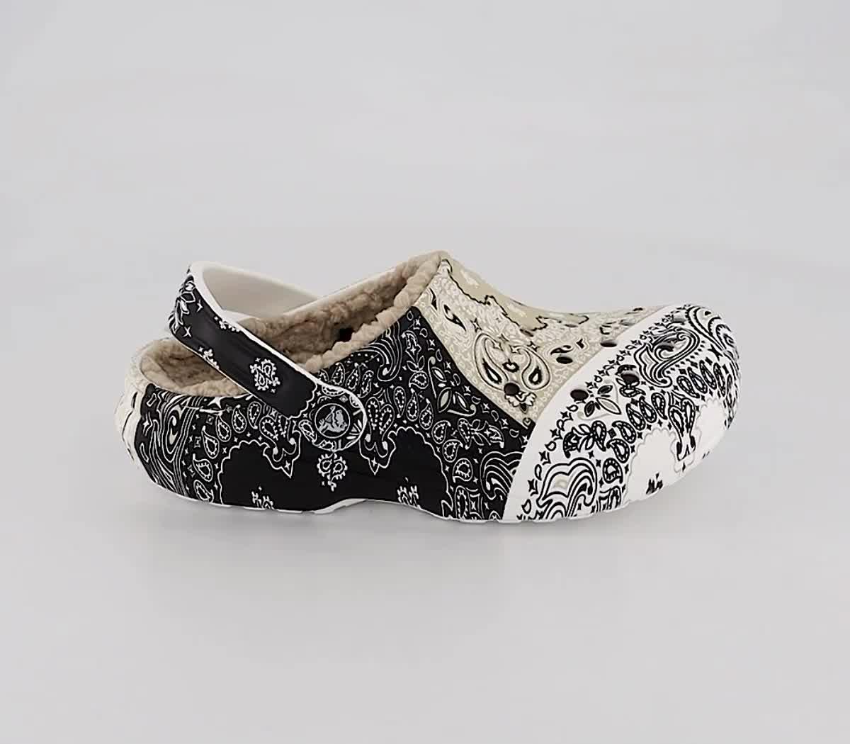 Paisley print crocs hot sale