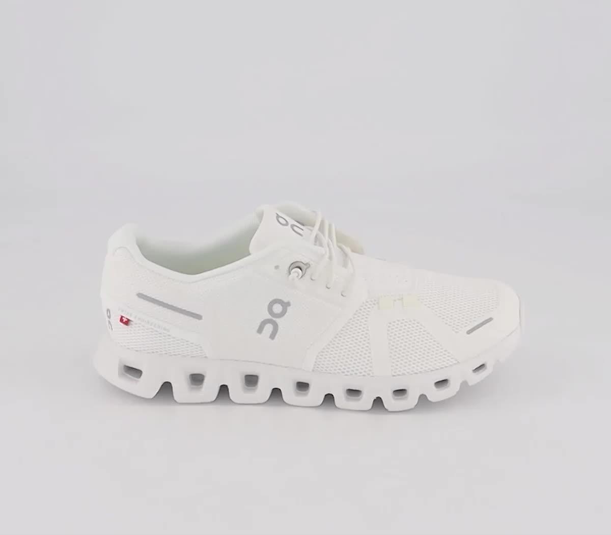 All white running clearance trainers