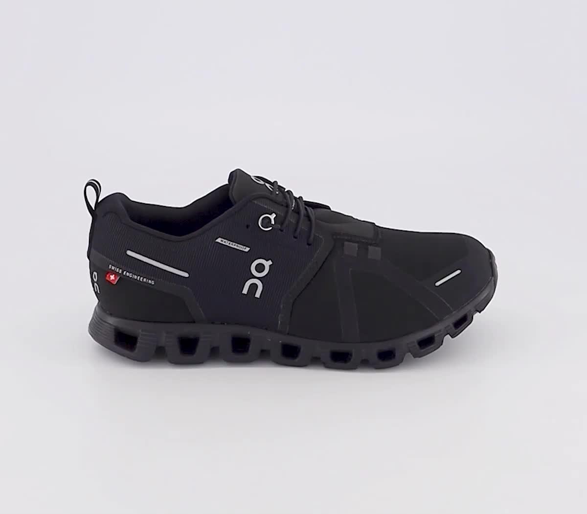 Waterproof black hot sale trainers womens