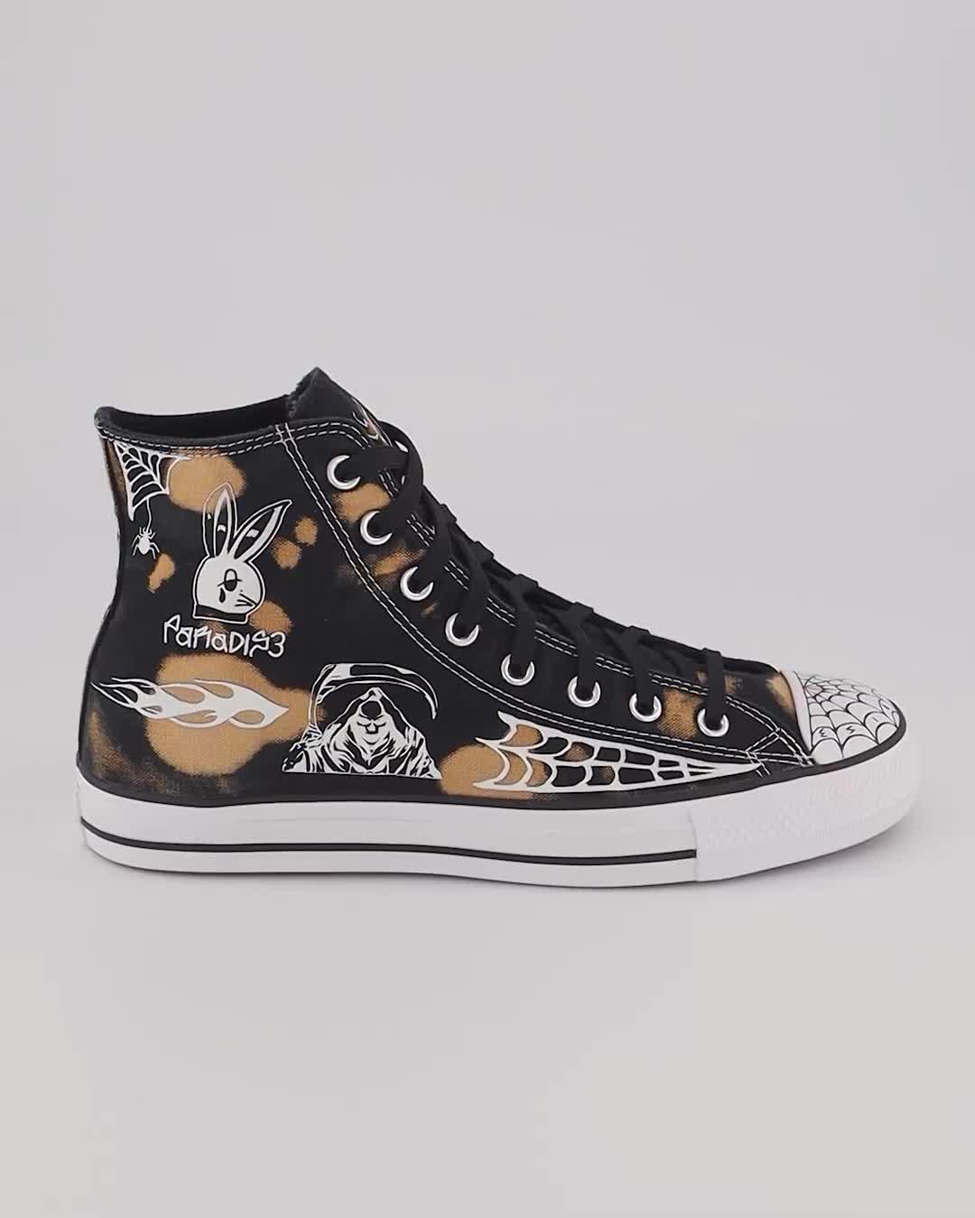 Converse Chuck Taylor All Star Pro Pablo Trainers Black Casino White - Converse High Tops