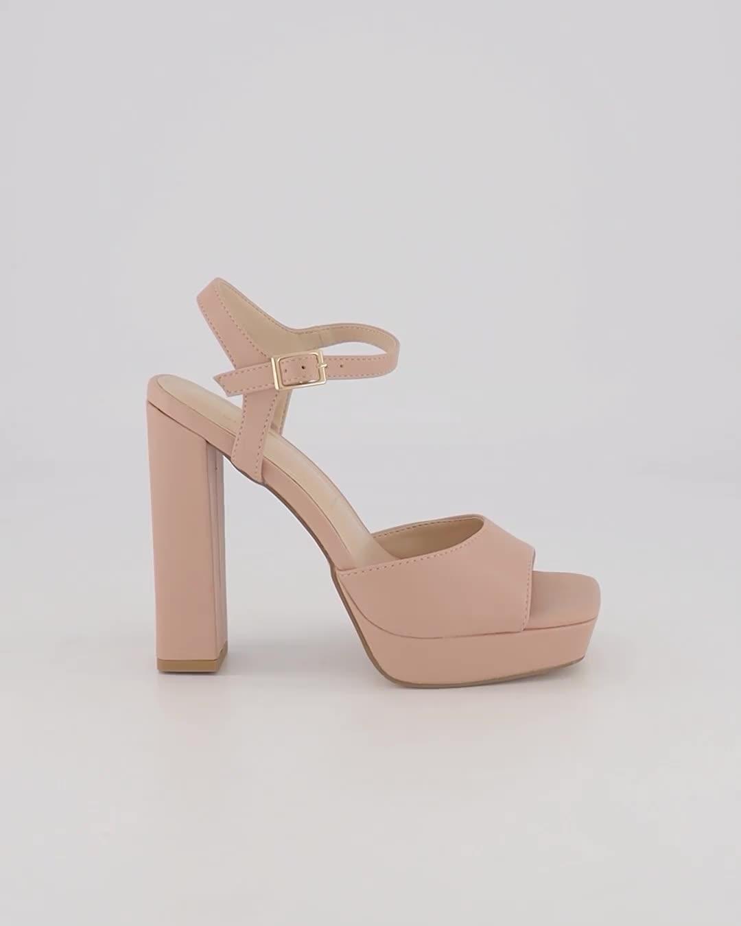 Square toe block heel hot sale sandal