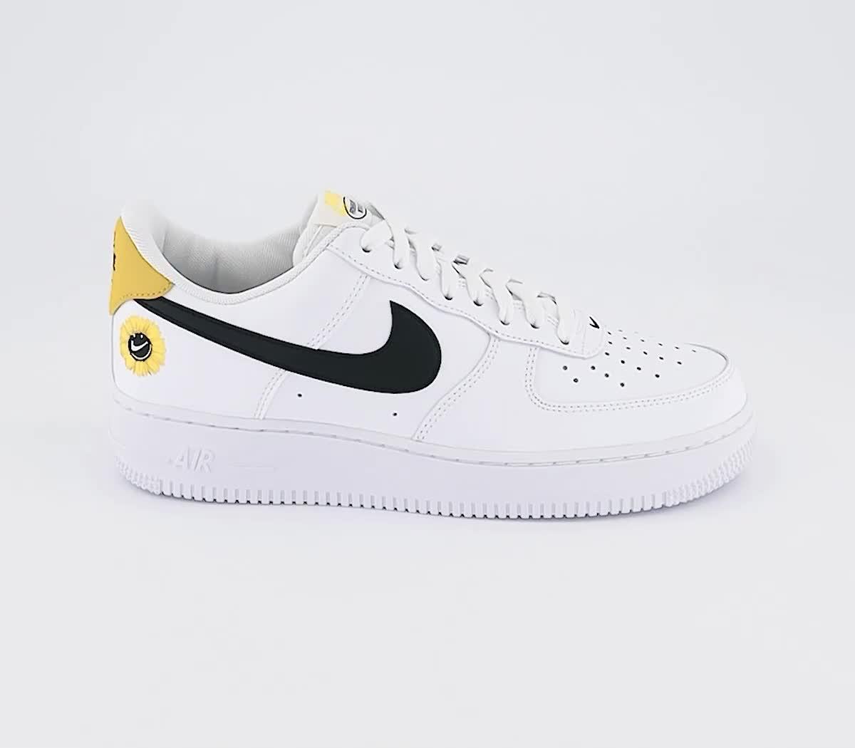 Air force 1 07 trainers 2025 white bicycle yellow dark sulfur