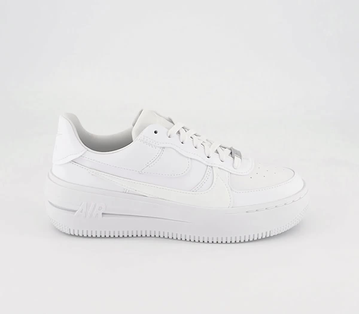 White nike cheap platform shoes