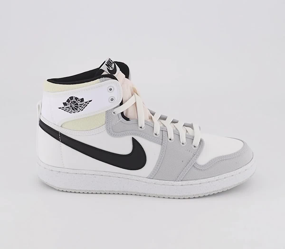 White and best sale black retro jordans