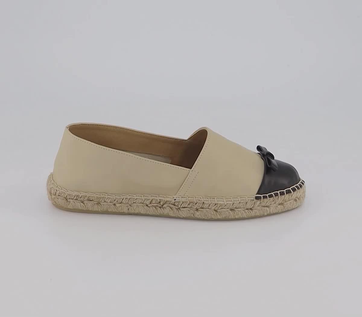 Nude and hot sale black espadrilles