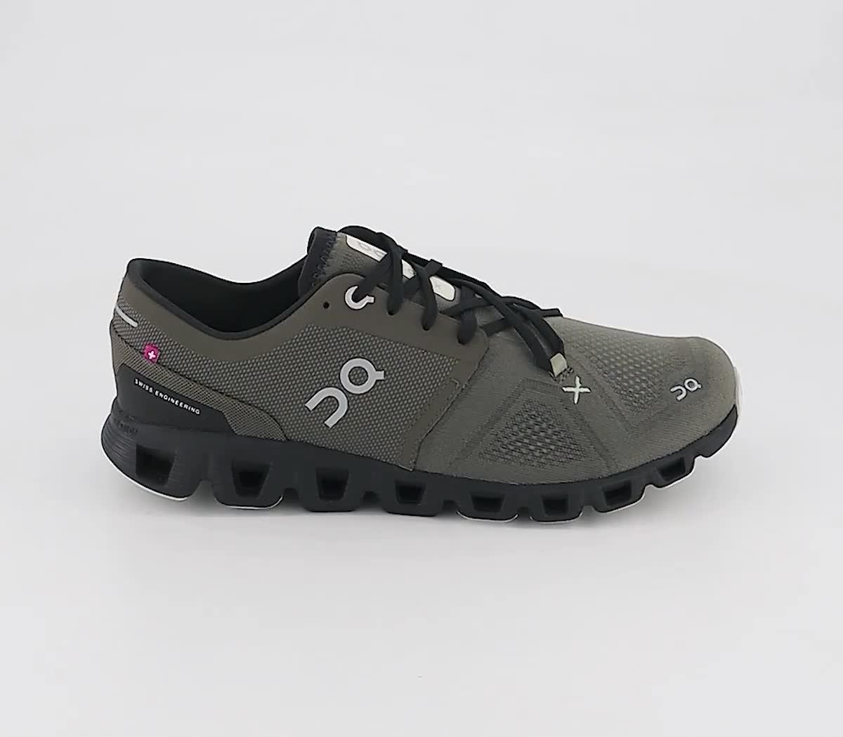 On Cloud X3 Trainers Olive Reseda - Men