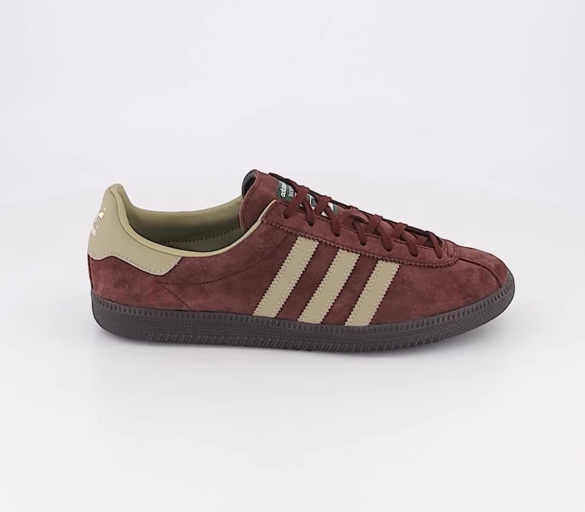 Brown adidas originals store trainers