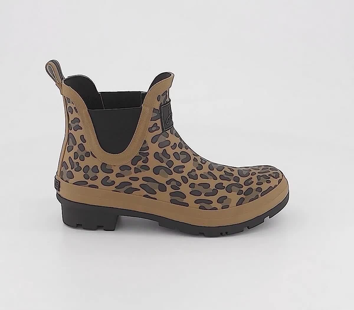 Leopard print outlet short wellies