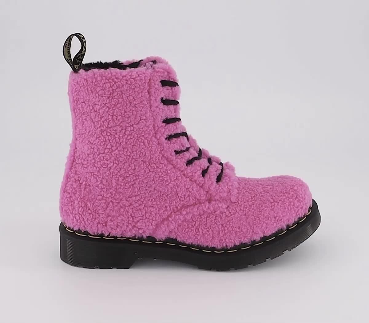 1460 pascal outlet pink glitter boots