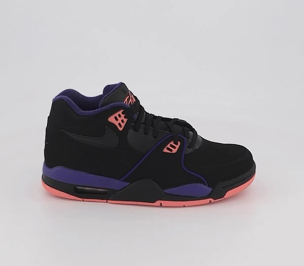 Nike air flight hot sale 89 black purple