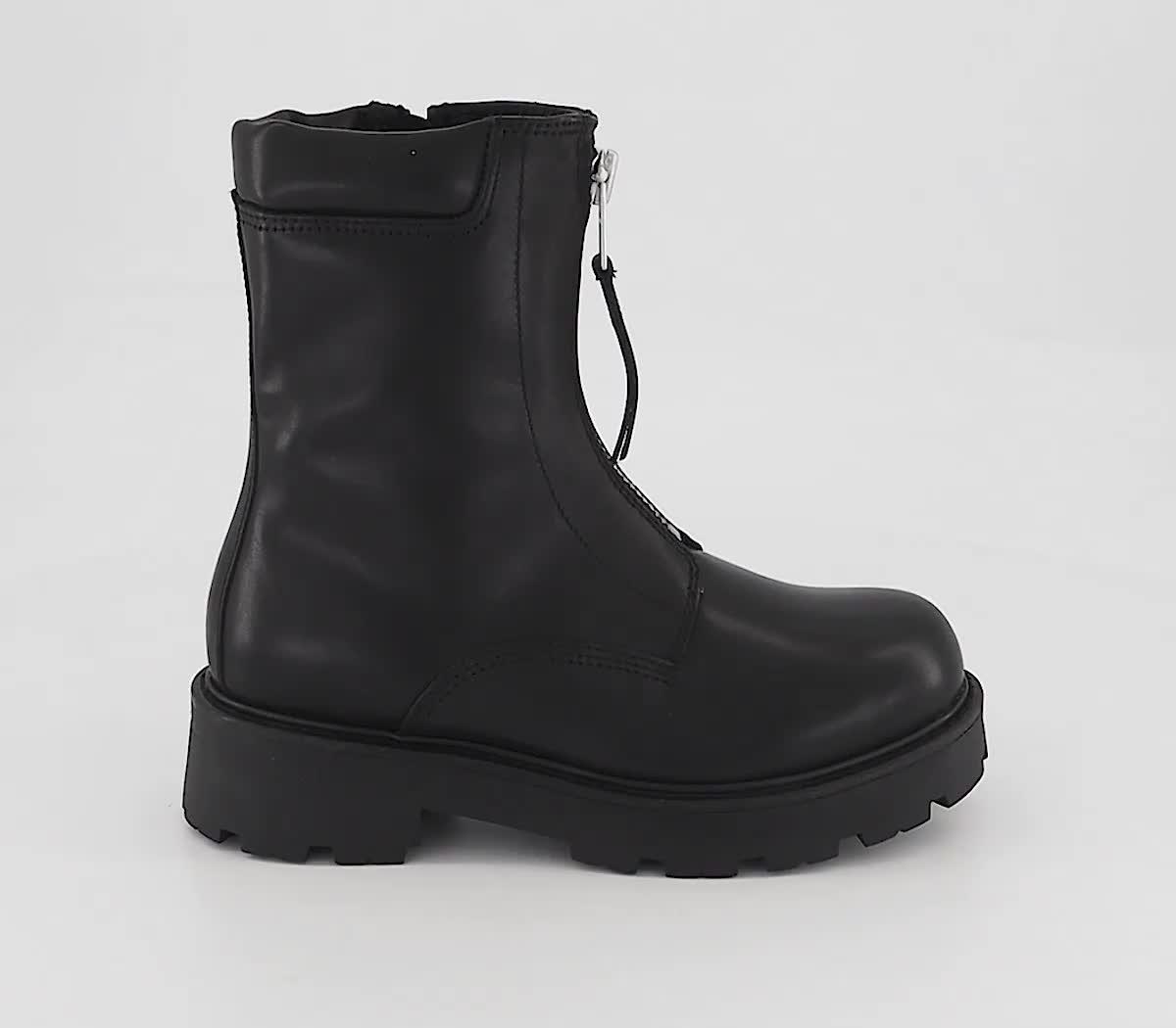 Vagabond Shoemakers Cosmo 2.0 Front Zip Boots Black - Women's 