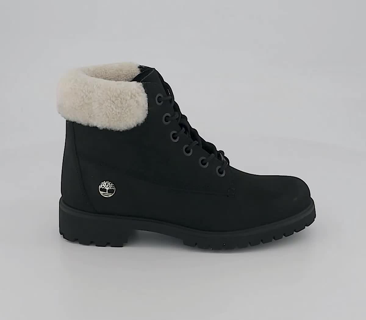 Ladies black timberland boots hotsell