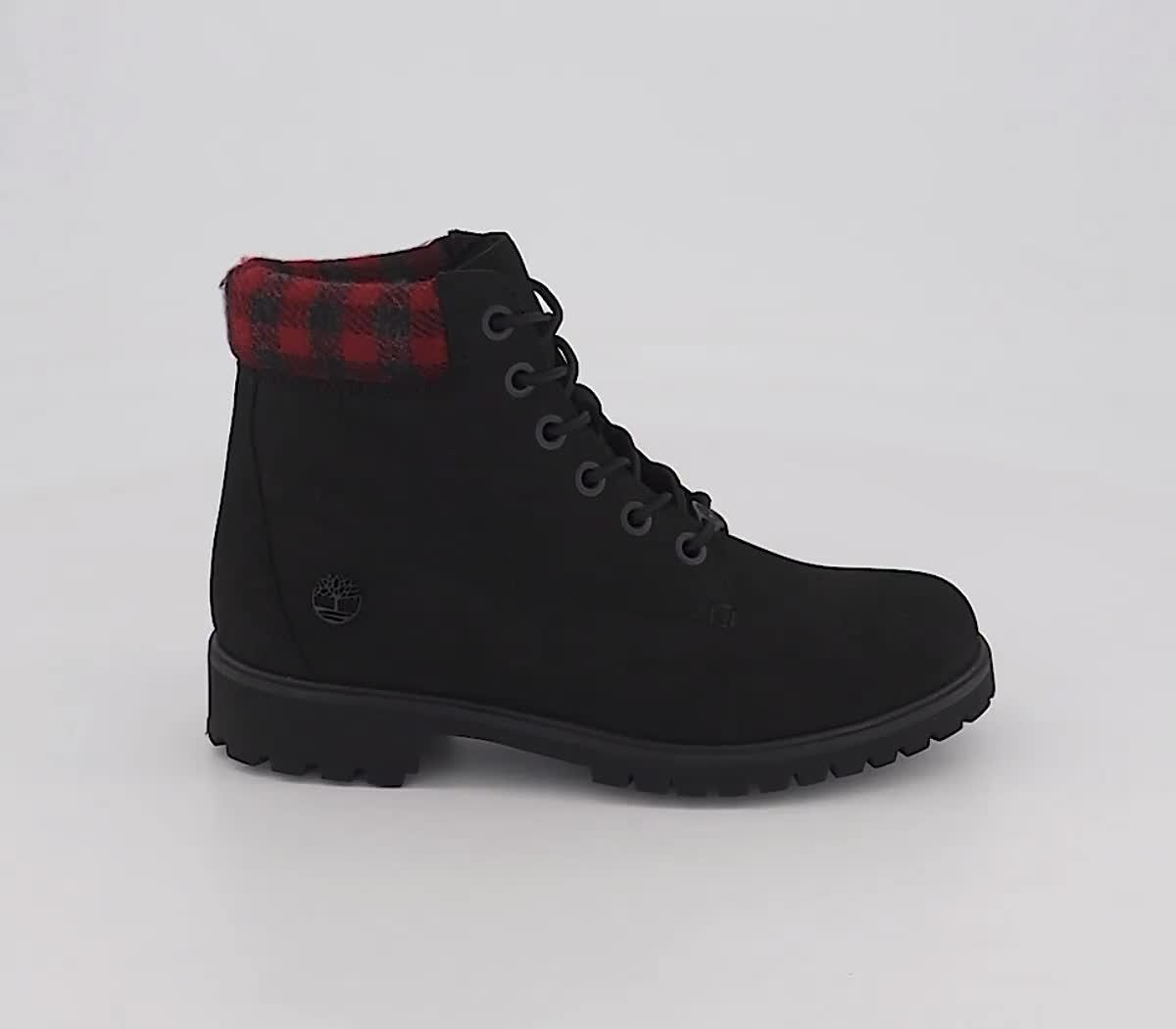 Black timberland clearance boots double sole