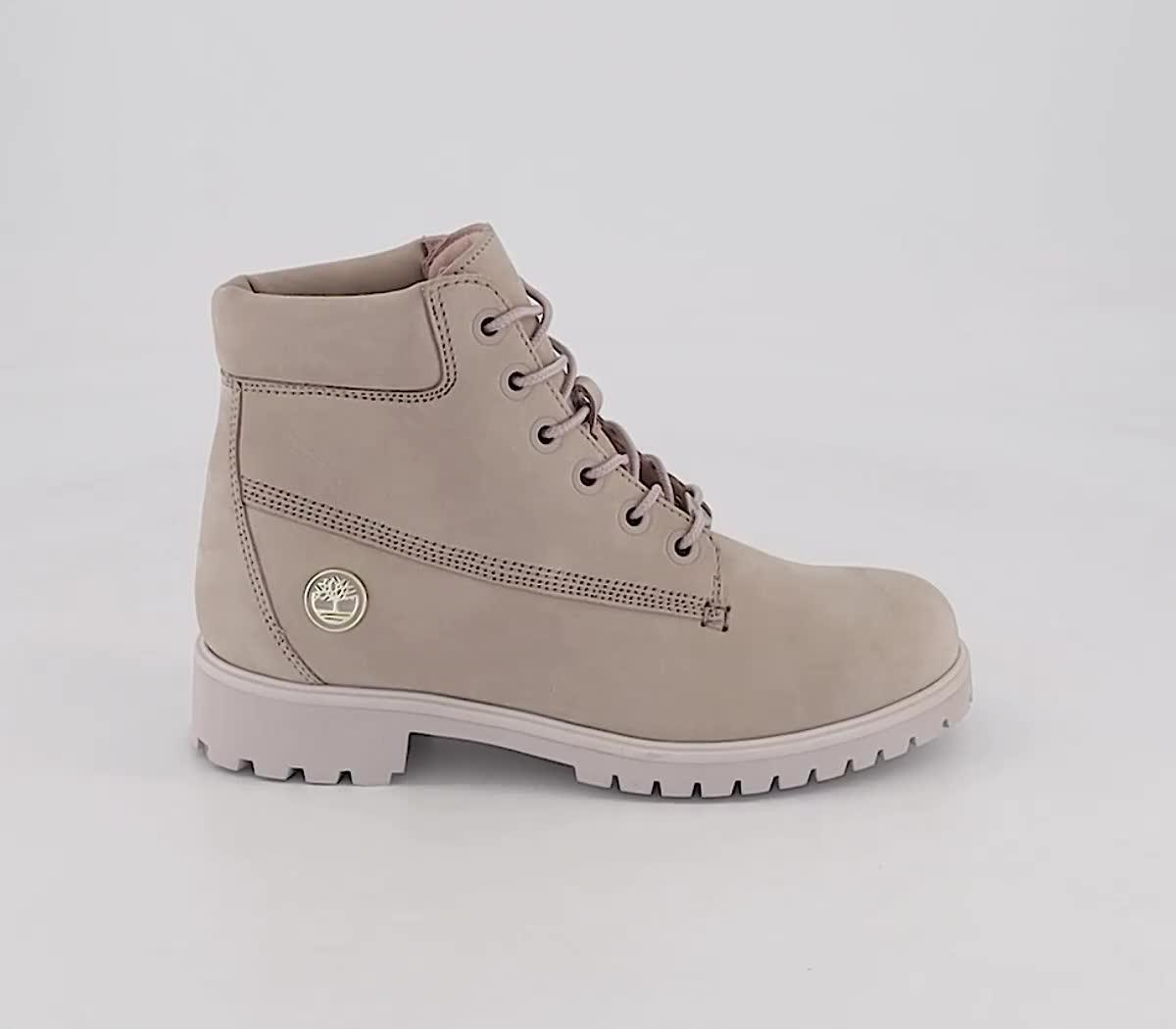 Dusty pink shop timberland boots