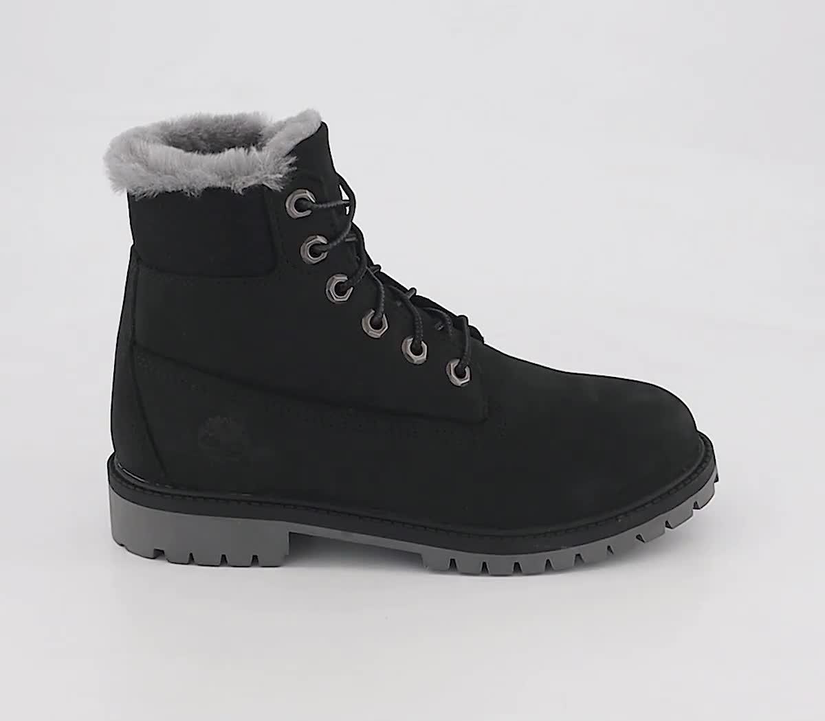 junior black timberland boots uk