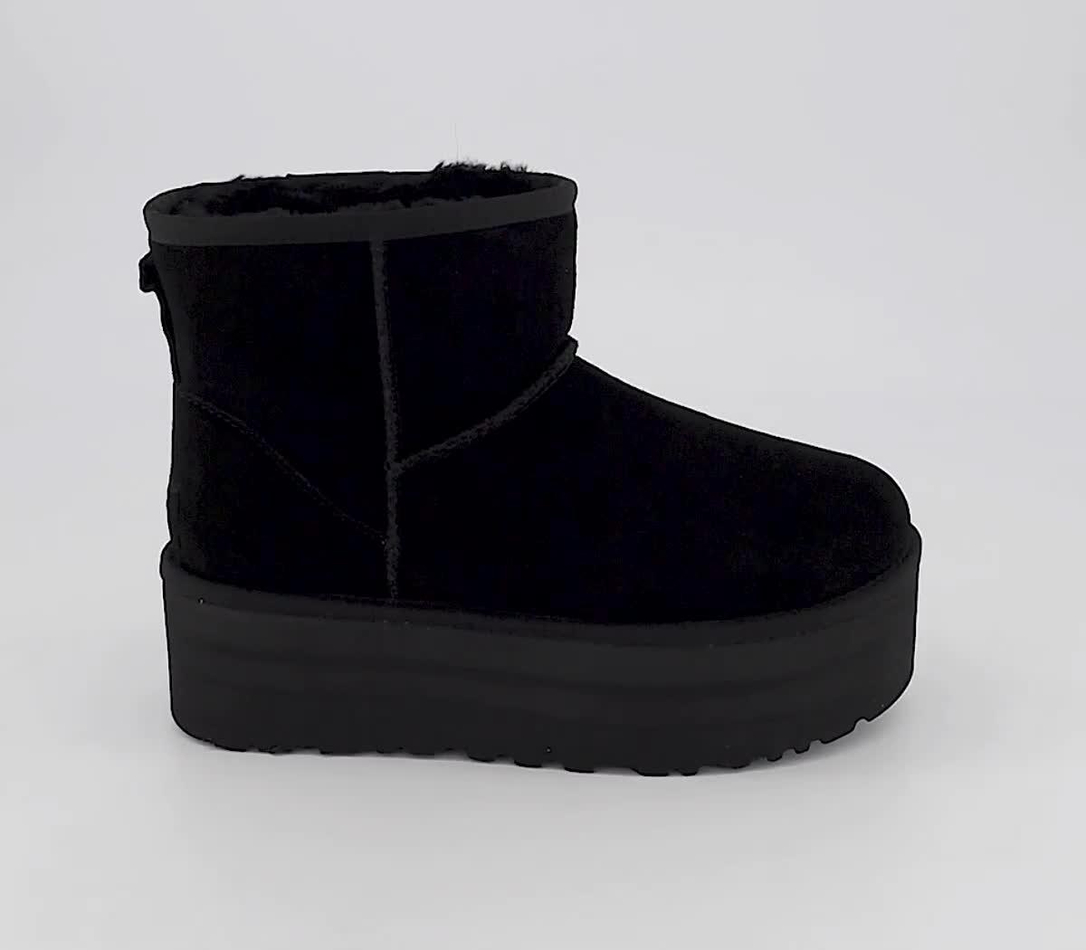 Black and white clearance ugg boots