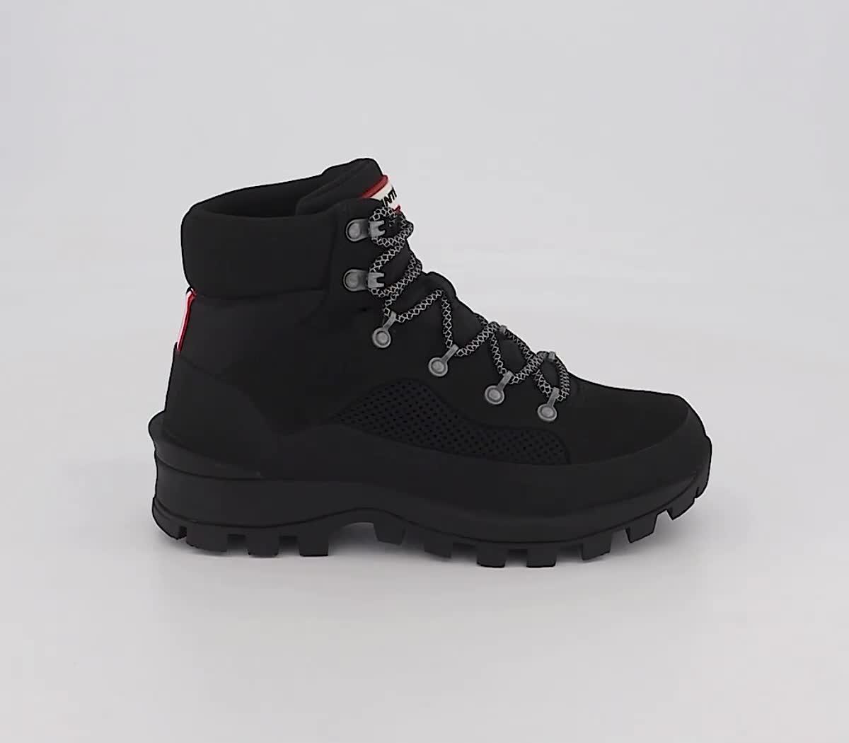 Hunter Explorer Boots Black - Women's Ankle Boots