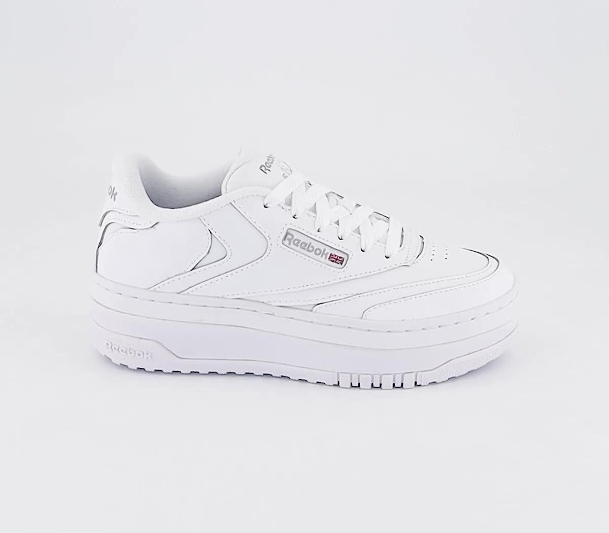 Reebok Club C Double Extra Trainers White White Pure Grey - Women's Trainers