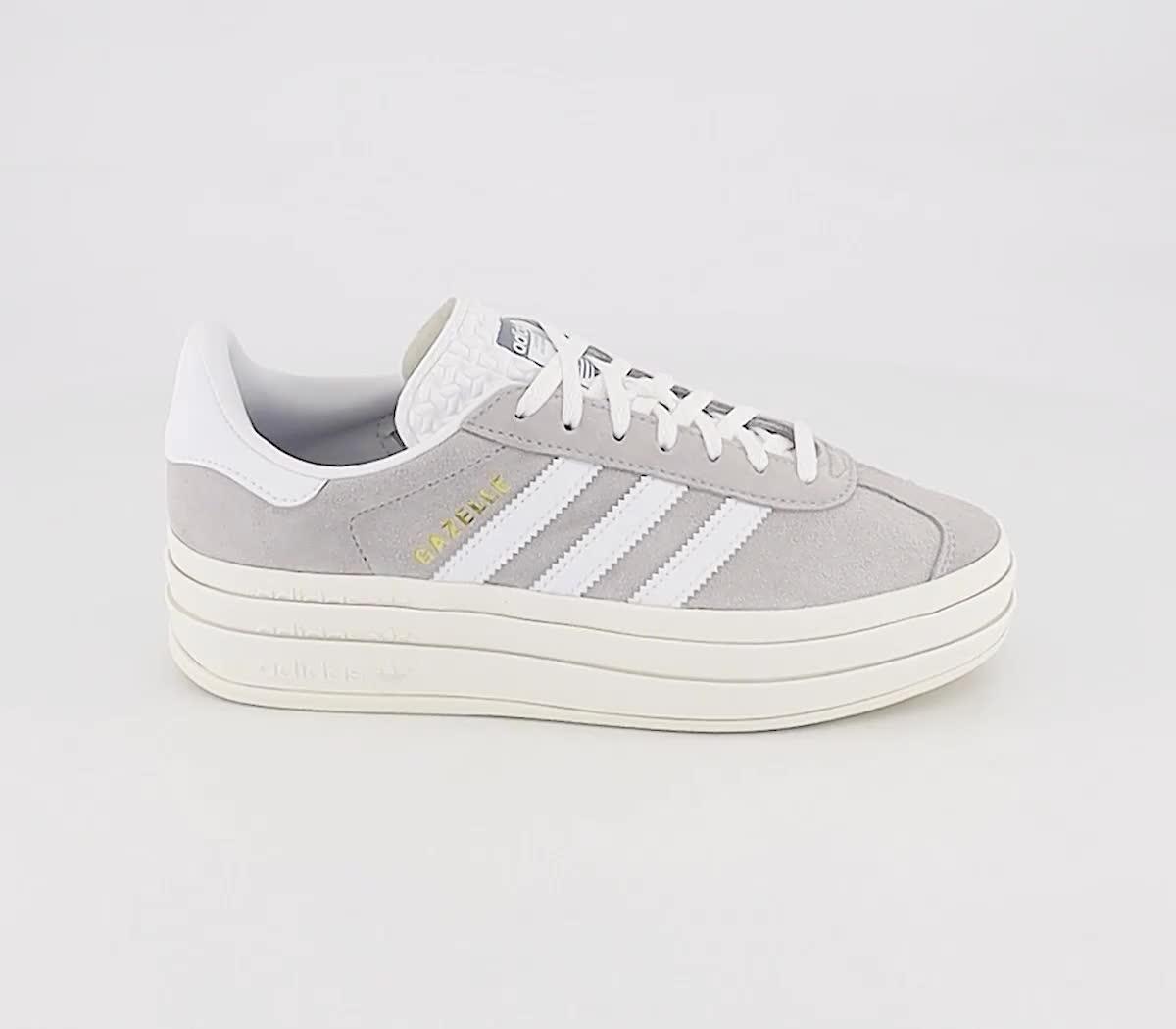 Womens grey adidas gazelle on sale trainers