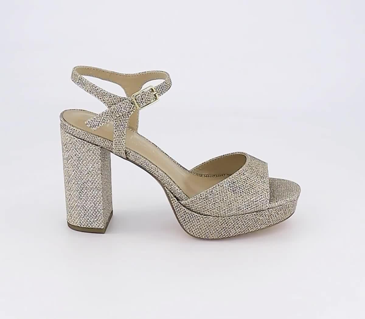 Round discount heel sandals