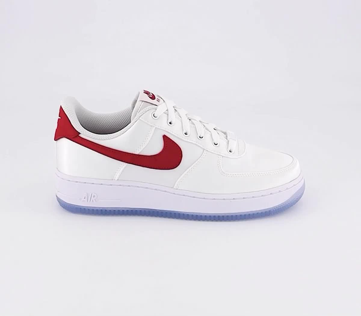 Nike air force hotsell 1 07 red white