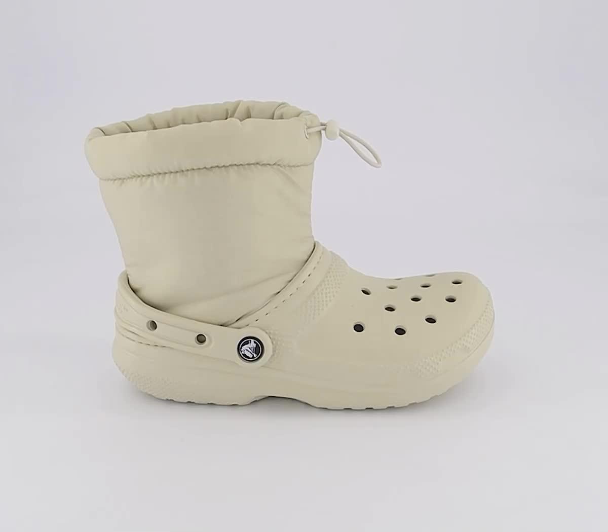 Fuzz lined neo online puff crocs