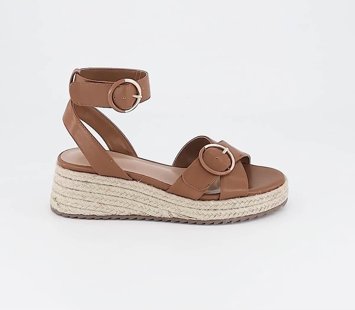 OFFICE Suzie Flatform Espadrilles Tan Women s Sandals
