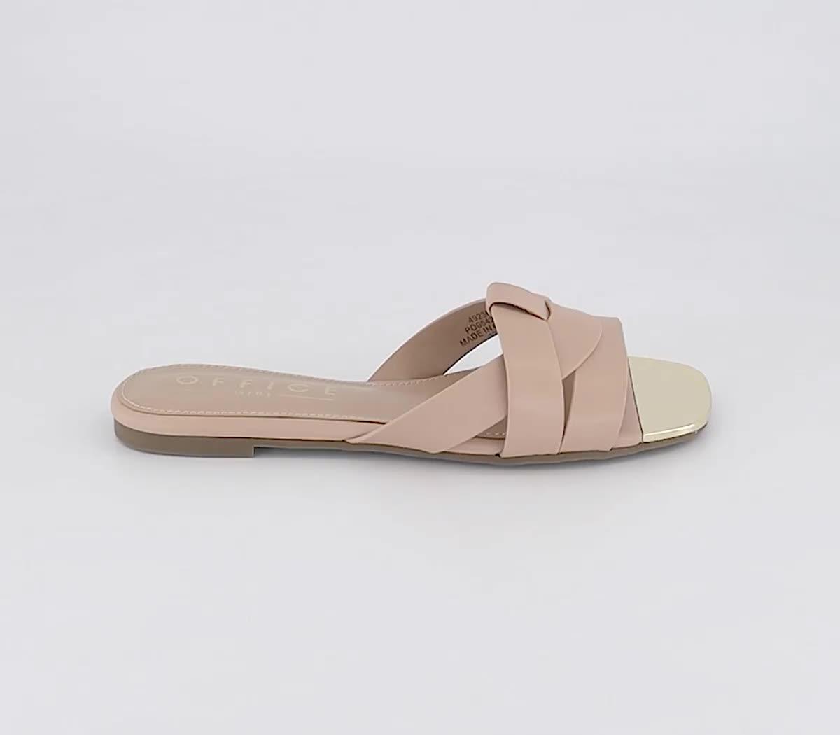 OFFICE Soul Searcher Hardware Mules Beige - Women's Sandals