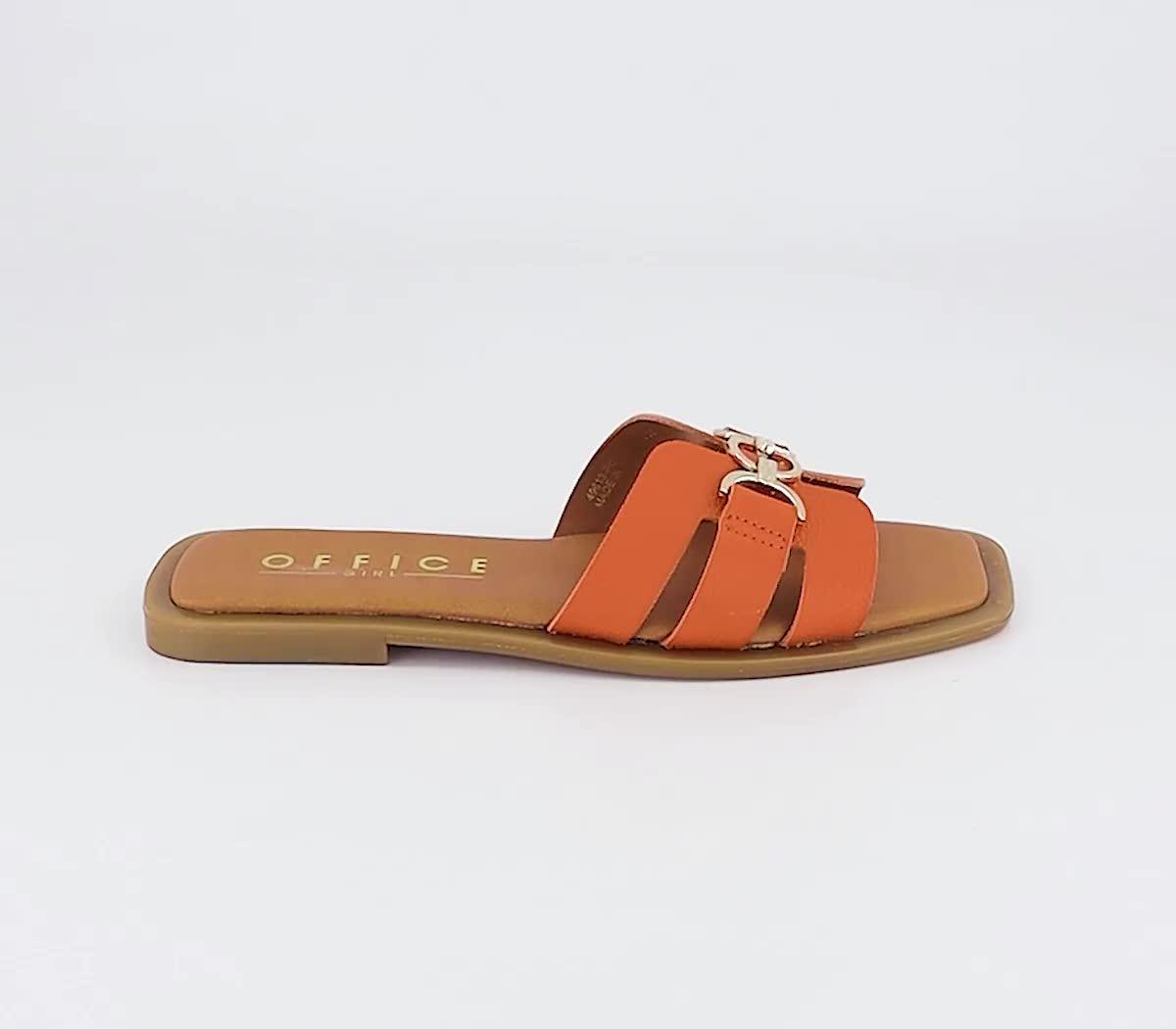 Leather slides deals