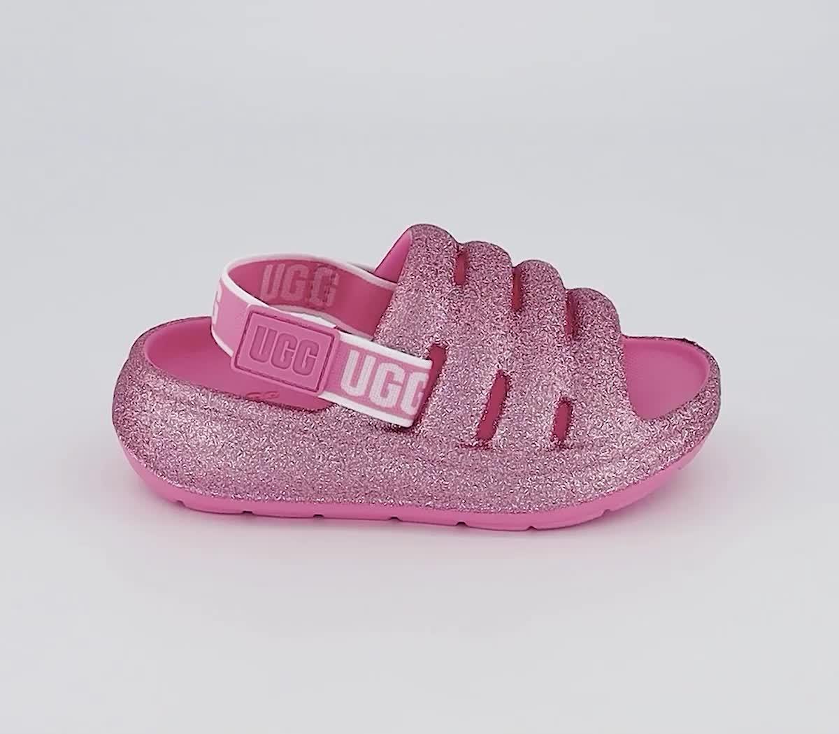 Pink sparkly best sale ugg slippers