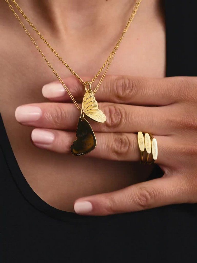 Elongated Link Chain Necklace | ゴールドプレーティング | パンドラ'