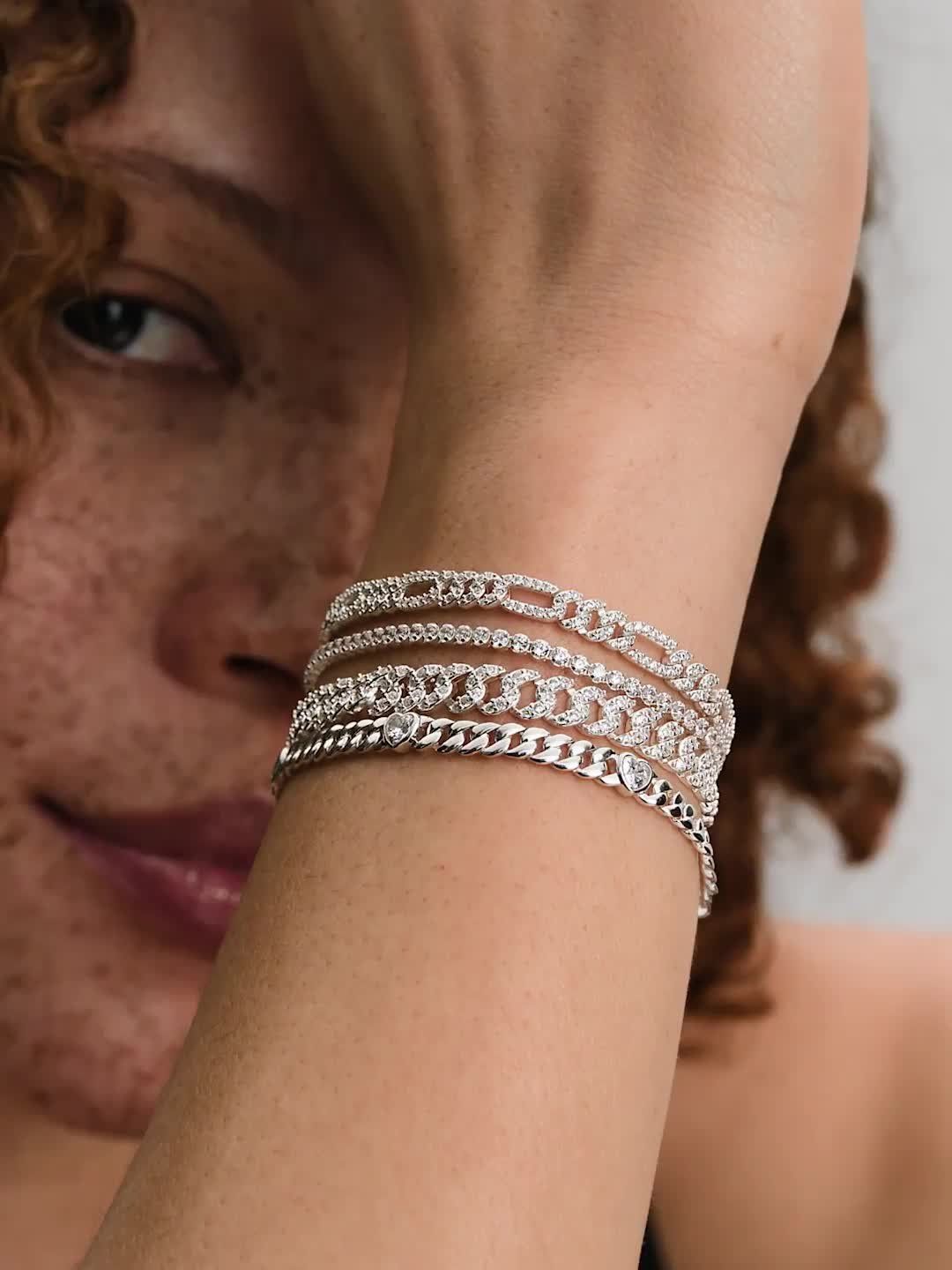 Pandora Timeless Pavé Cuban Chain Bracelet