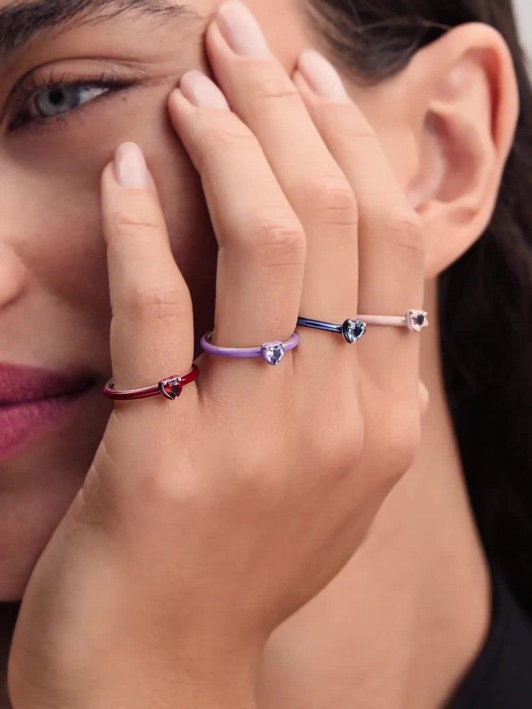 Pink Chakra Heart Ring