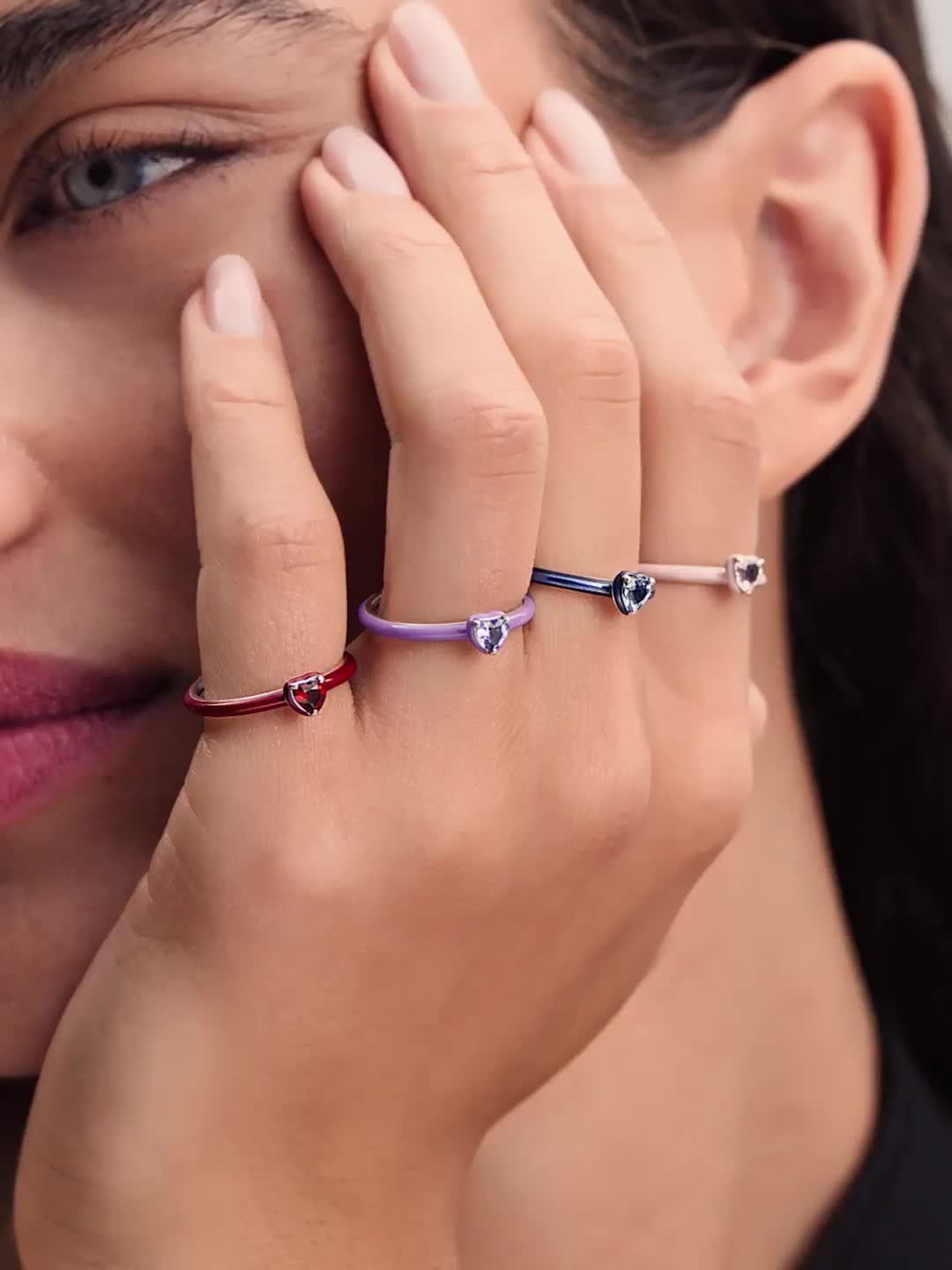 Pandora ME Pink Chakra Heart Mini Dangle Charm