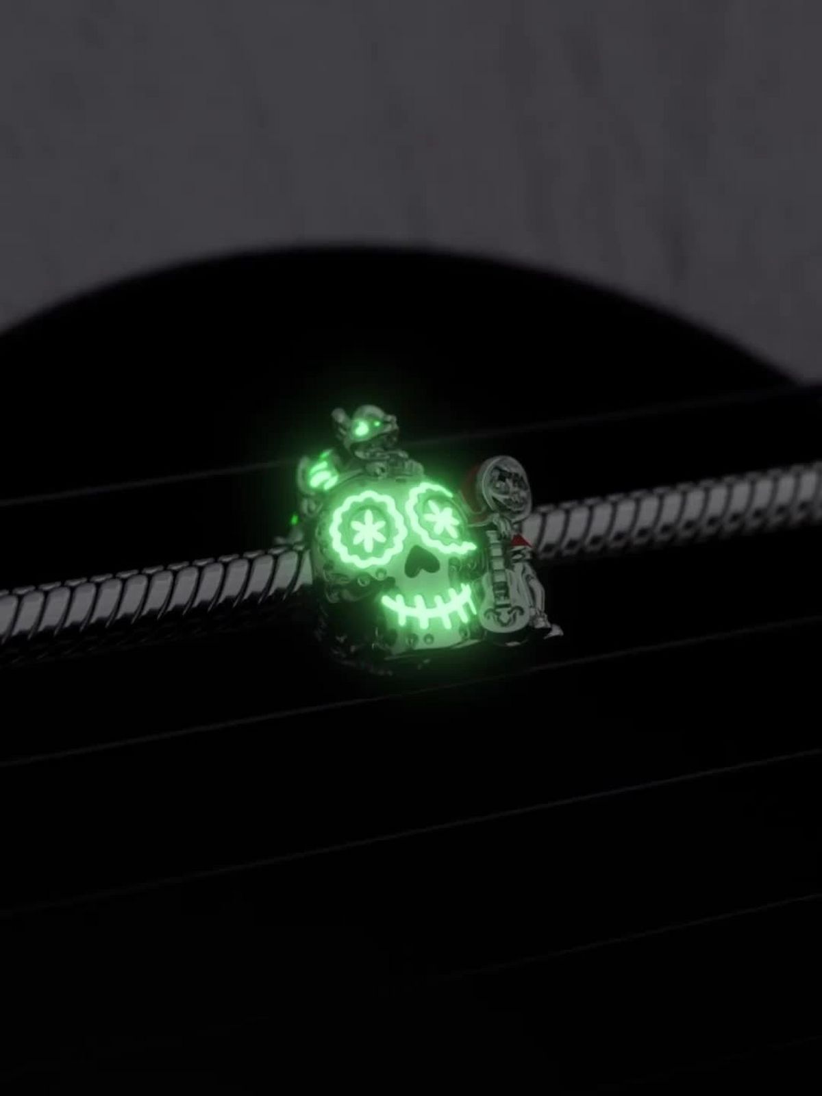 Disney Pixar Coco Miguel & Dante Skull Glow-in-the-dark Charm